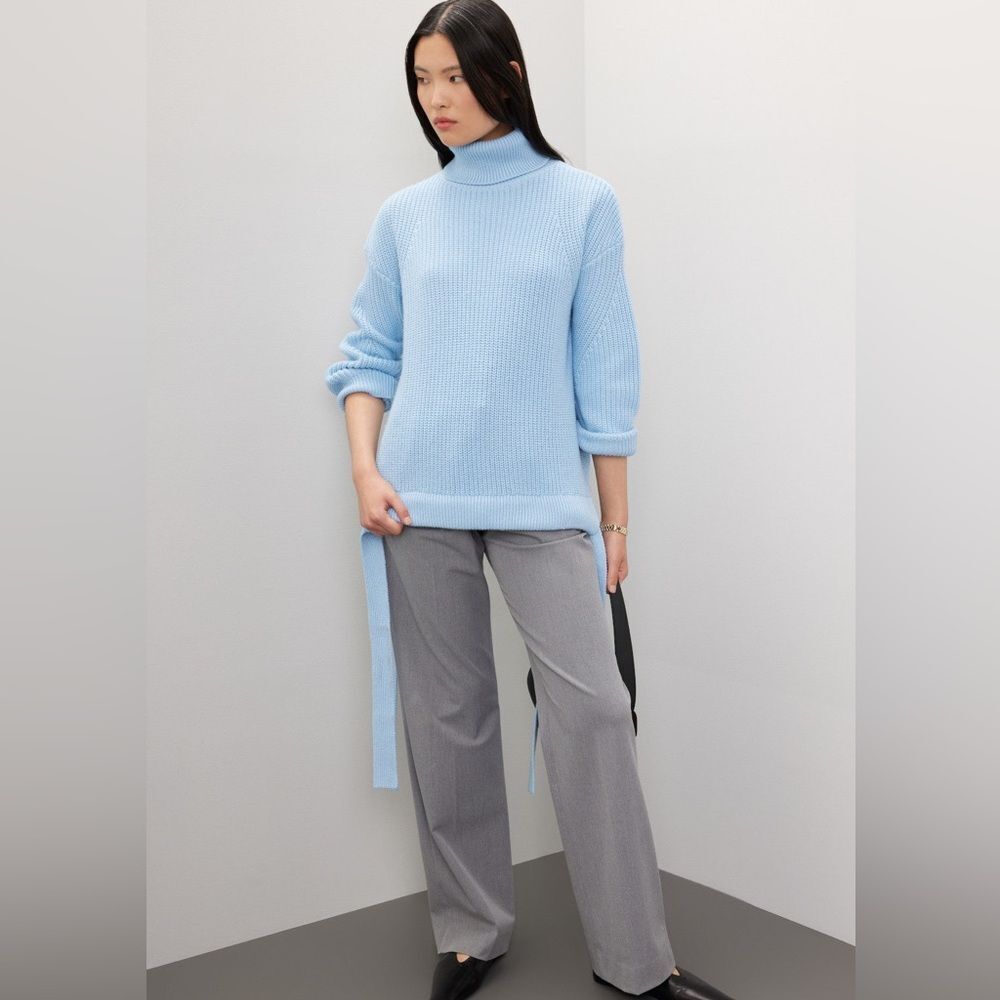 Jason Wu Collective baby blue turtleneck sweater size‎ large NWT in packaging